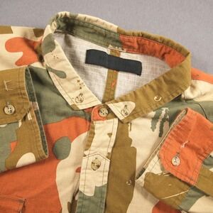 Black Scale Ripstop Camo Hunting Utility Men Shirt Jacket XXL 4 Pocket Skate SF